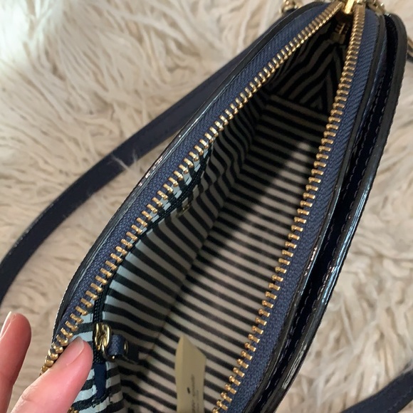 Kate Spade spencer small dome crossbody navy - Picture 5 of 6